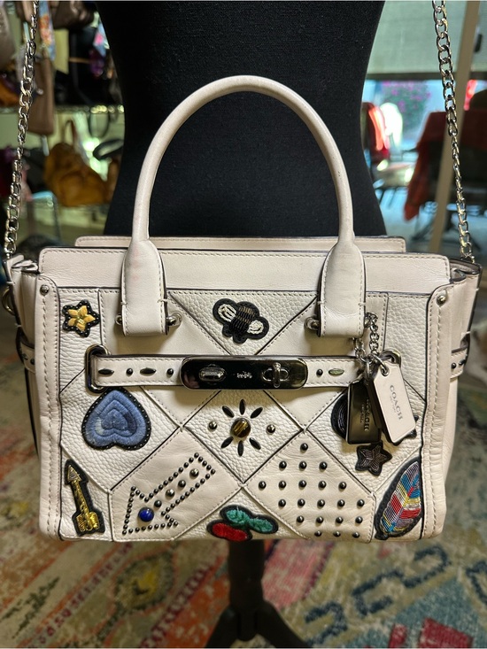 Coach Handbags - Coach Swagger 27 in Embellished Canyon Quilt Leather